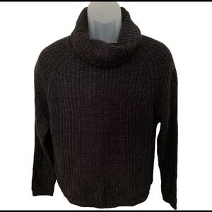 NWT AMBIANCE Charcoal Gray Turtleneck Sweater Women M Medium